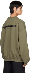 Balenciaga Khaki Oversized Strike 1917 Sweatshirt