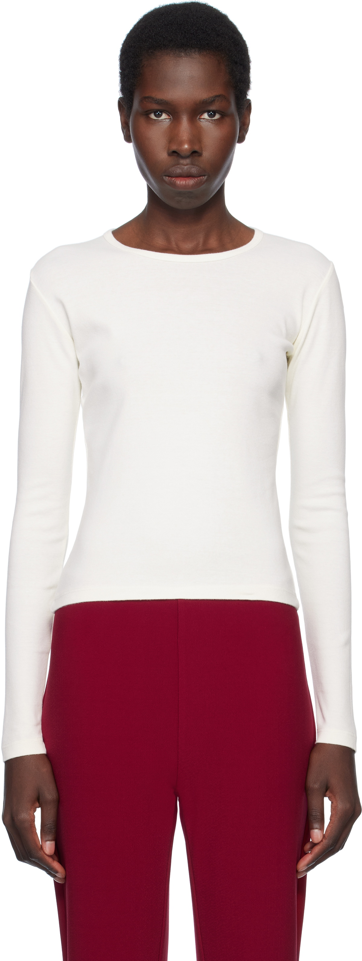Gil Rodriguez Off-White Long Sleeve Bellevue T-shirt