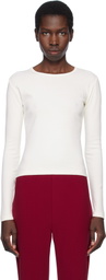 Gil Rodriguez Off-White Long Sleeve Bellevue T-shirt