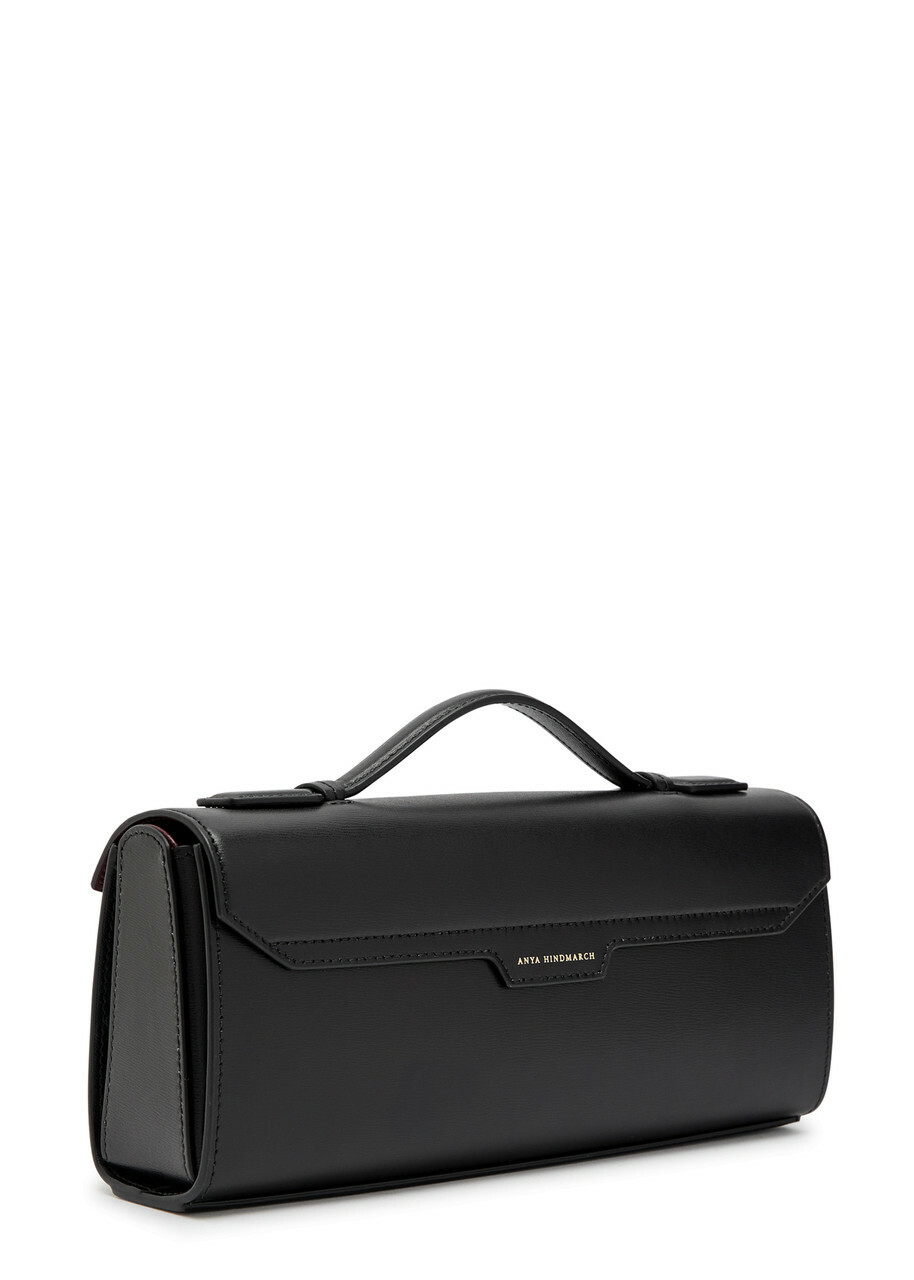 Anya Hindmarch Mortimer Saffiano Leather Clutch - Black - One Size