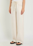 Citizens OF Humanity Brynn Drawstring Linen Trousers Beige