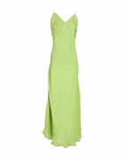 Priscavera Womens Maxi dress Lime in Green