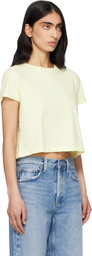 AGOLDE Yellow Adine Shrunken T-shirt