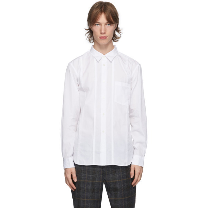 Photo: Comme des Garcons Homme Deux White Cotton Broadcloth Shirt