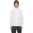 Comme des Garcons Homme Deux White Cotton Broadcloth Shirt