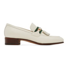 Gucci Off-White Interlocking G Loafers