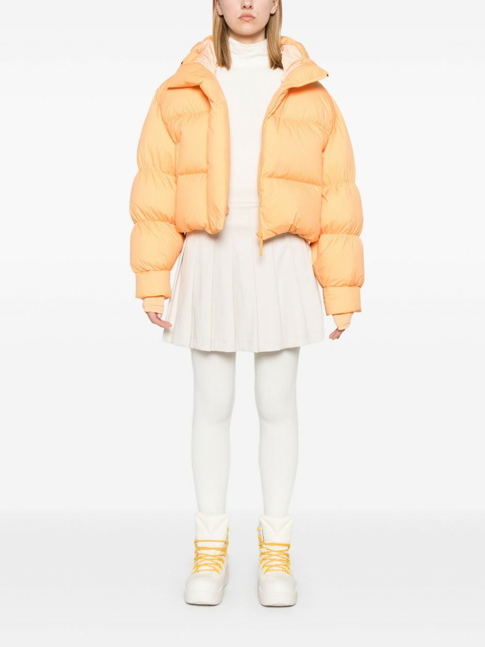 Cordova White Ribbed-Knit Ski Top