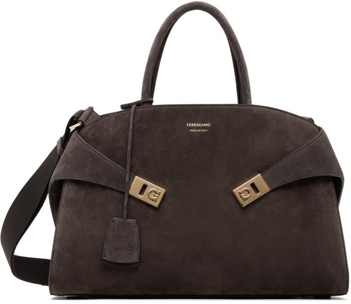Photo: Ferragamo Brown Hug L Bag
