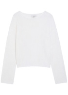 Vince Open-knit Cotton-blend Jumper White