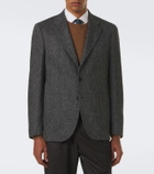 Rubinacci Herringbone virgin wool blazer