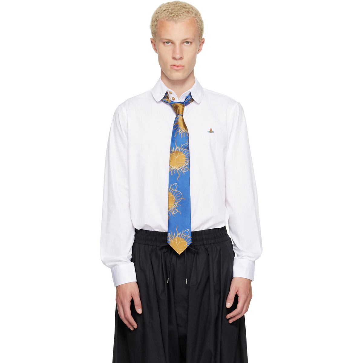 Vivienne Westwood White Two Button Krall Shirt