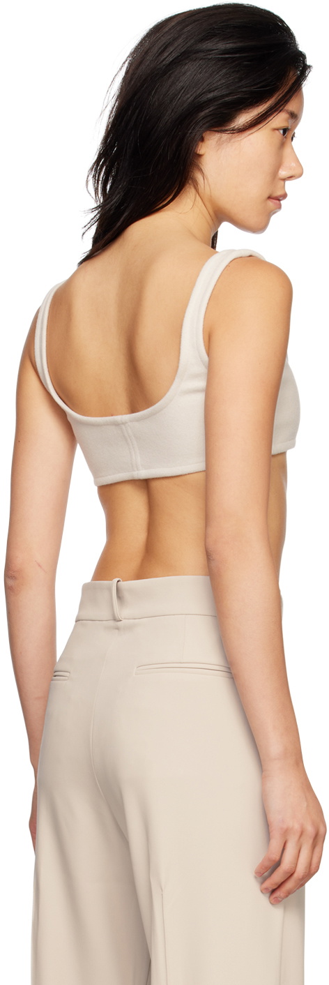 Yuzefi Off-White Scoop Tank Top