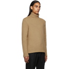 Ermenegildo Zegna Tan Camel Turtleneck