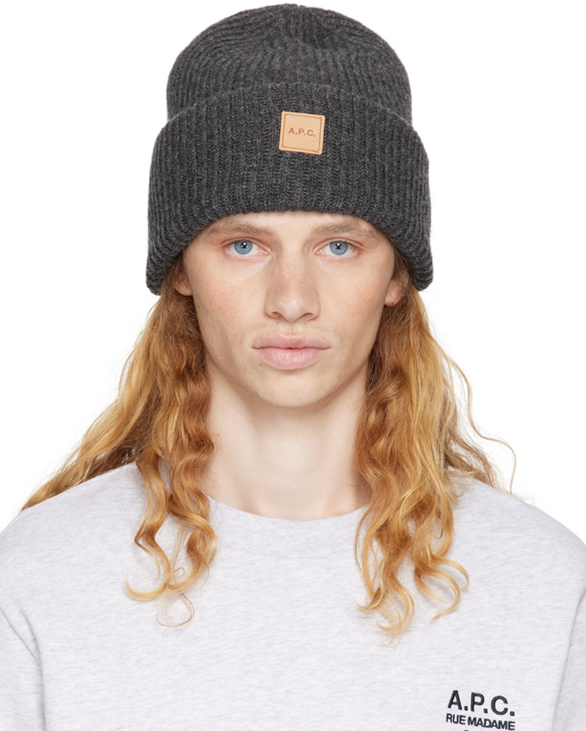 Photo: A.P.C. Gray Michele Knit Beanie
