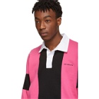 Saturdays NYC Pink and Black Sanders Polo