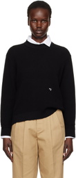 HommeGirls Black Waffle Knit Sweater