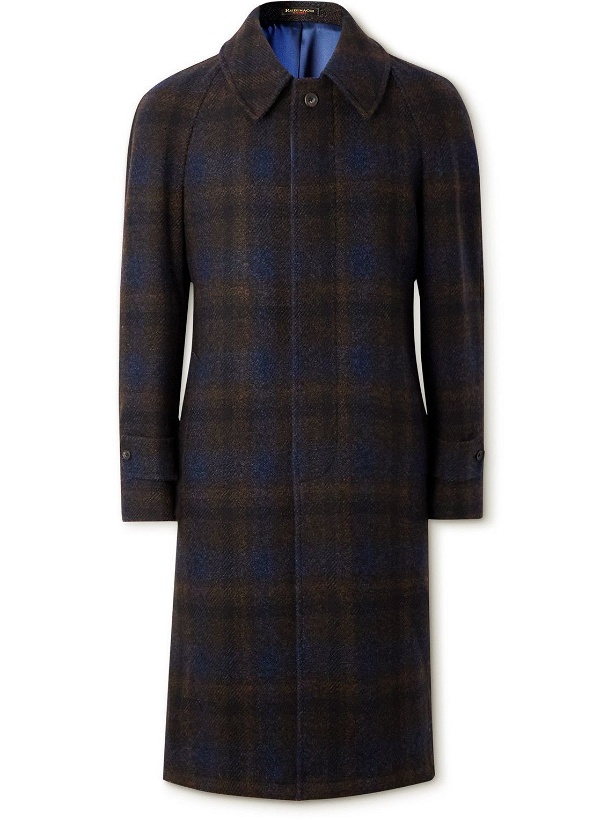Photo: Rubinacci - Checked Wool-Tweed Coat - Brown