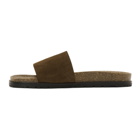 Saint Laurent Brown Suede Jimmy Sandals