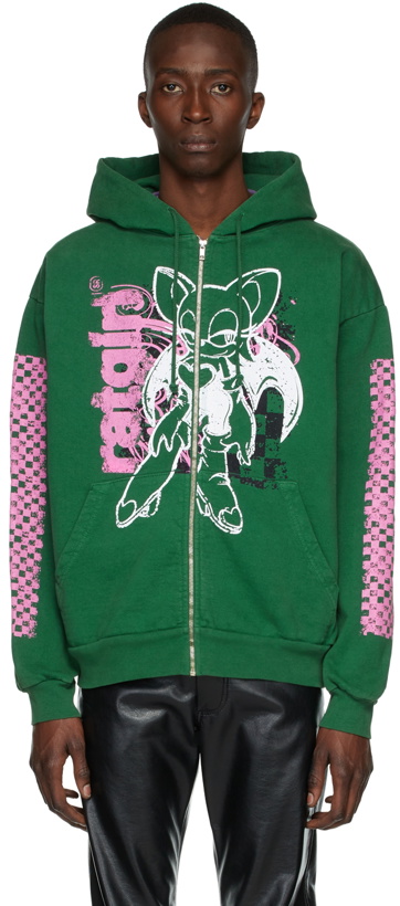 Photo: Stray Rats Green Sonic The Hedgehog Edition Rouge Ratgirl Hoodie