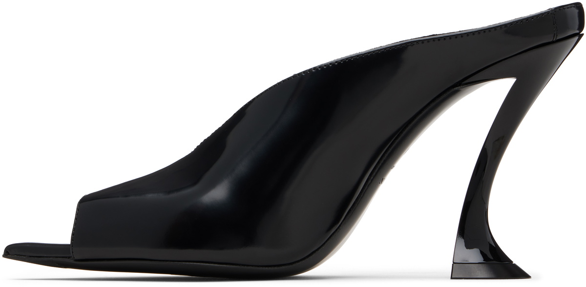 Lanvin Black Mule Heeled Sandals