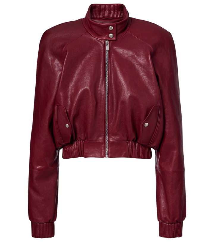 Photo: Magda Butrym Cropped leather jacket
