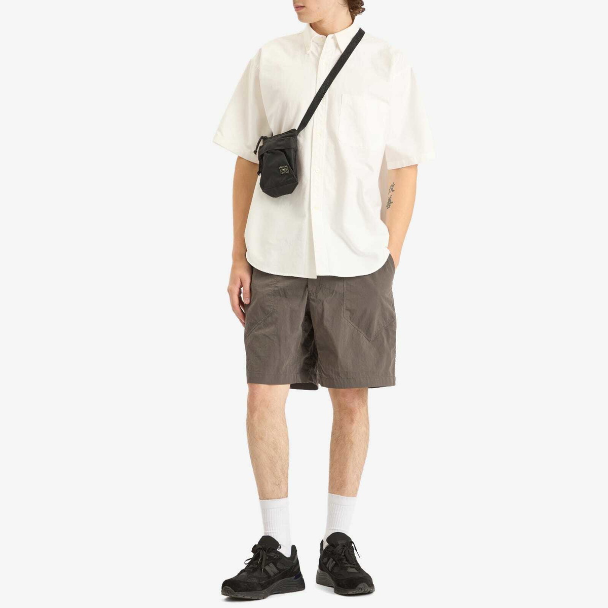 FrizmWORKS Men's Cotton Nylon Fatigue Shorts in Charcoal