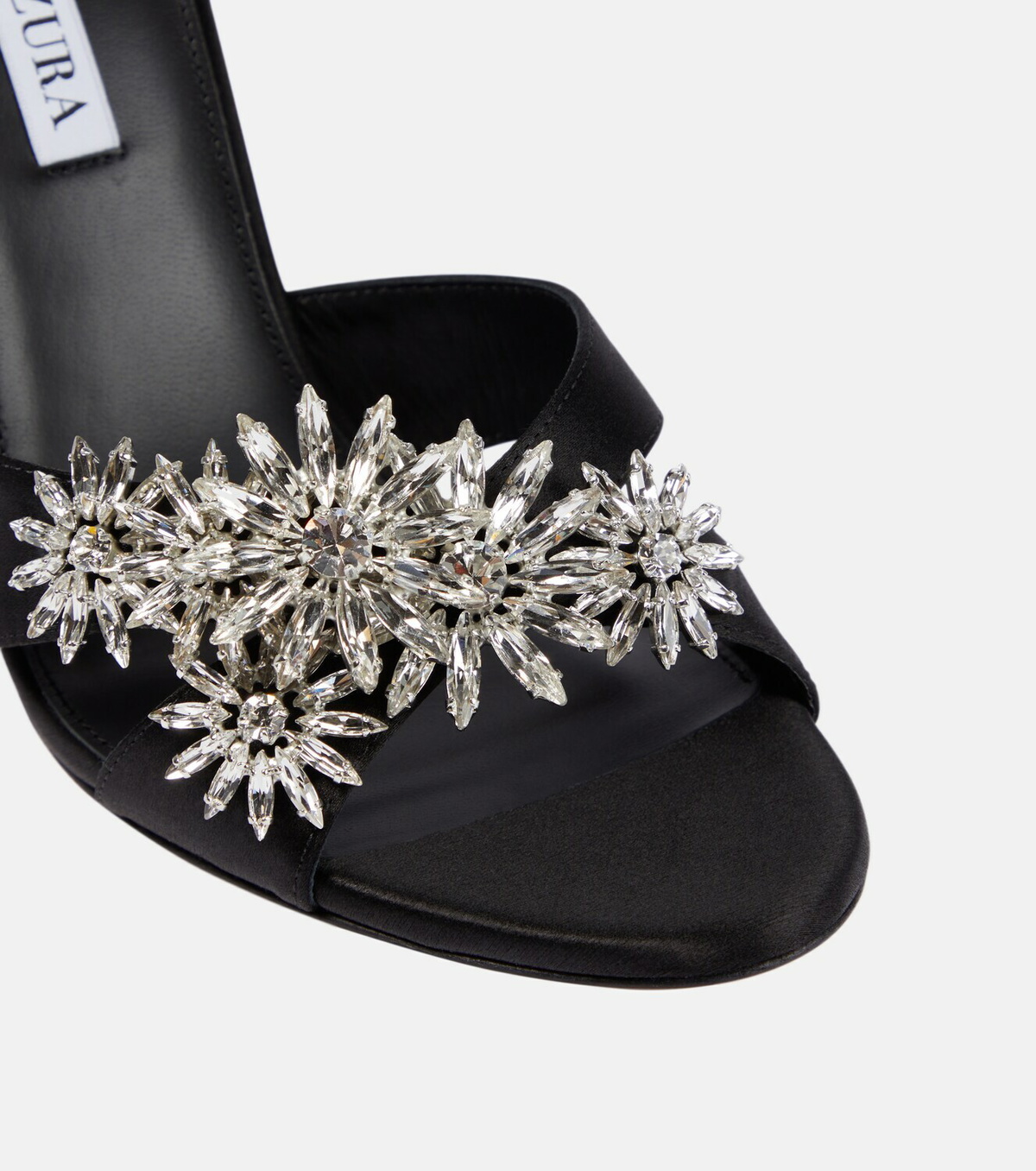 Aquazzura Crystal Margarita embellished sandals