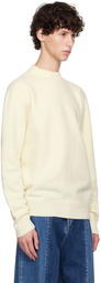 Jil Sander Off-White Crewneck Sweater