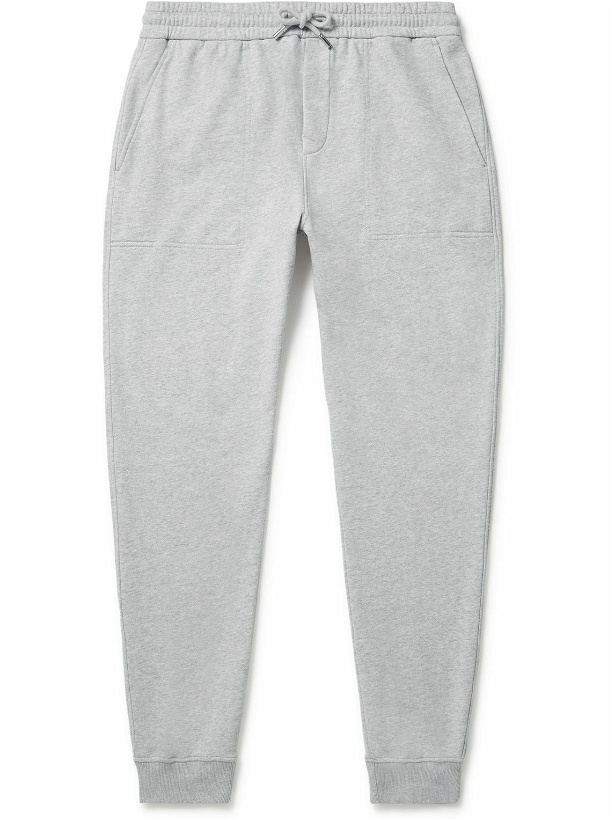 Photo: Mr P. - Tapered Organic Cotton-Jersey Sweatpants - Gray