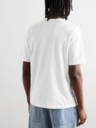 KENZO - Appliquéd Logo-Embroidered Cotton-Jersey T-Shirt - White