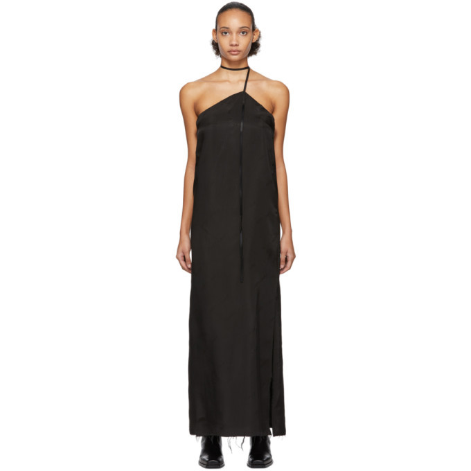 Photo: Yang Li Black Asymmetric Bondage Dress