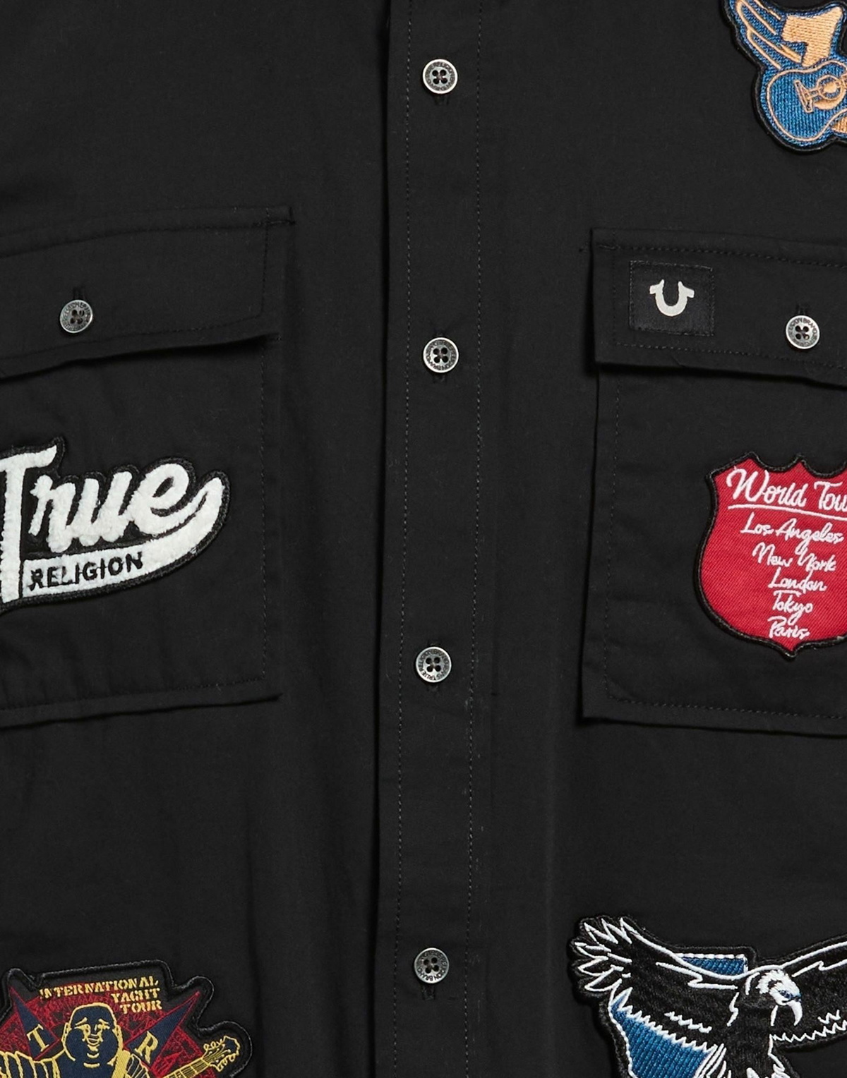 True Religion Mens Shirt in Black