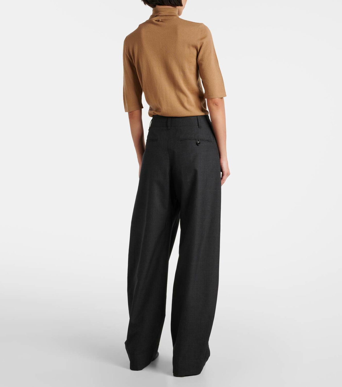 Lemaire Pleated twill wide-leg pants Lemaire