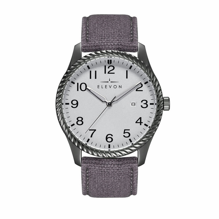 Photo: Elevon Crosswind Silver-tone Dial Mens Watch ELE128-6