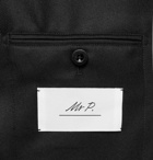 Mr P. - Black Unstructured Worsted Wool Blazer - Men - Black