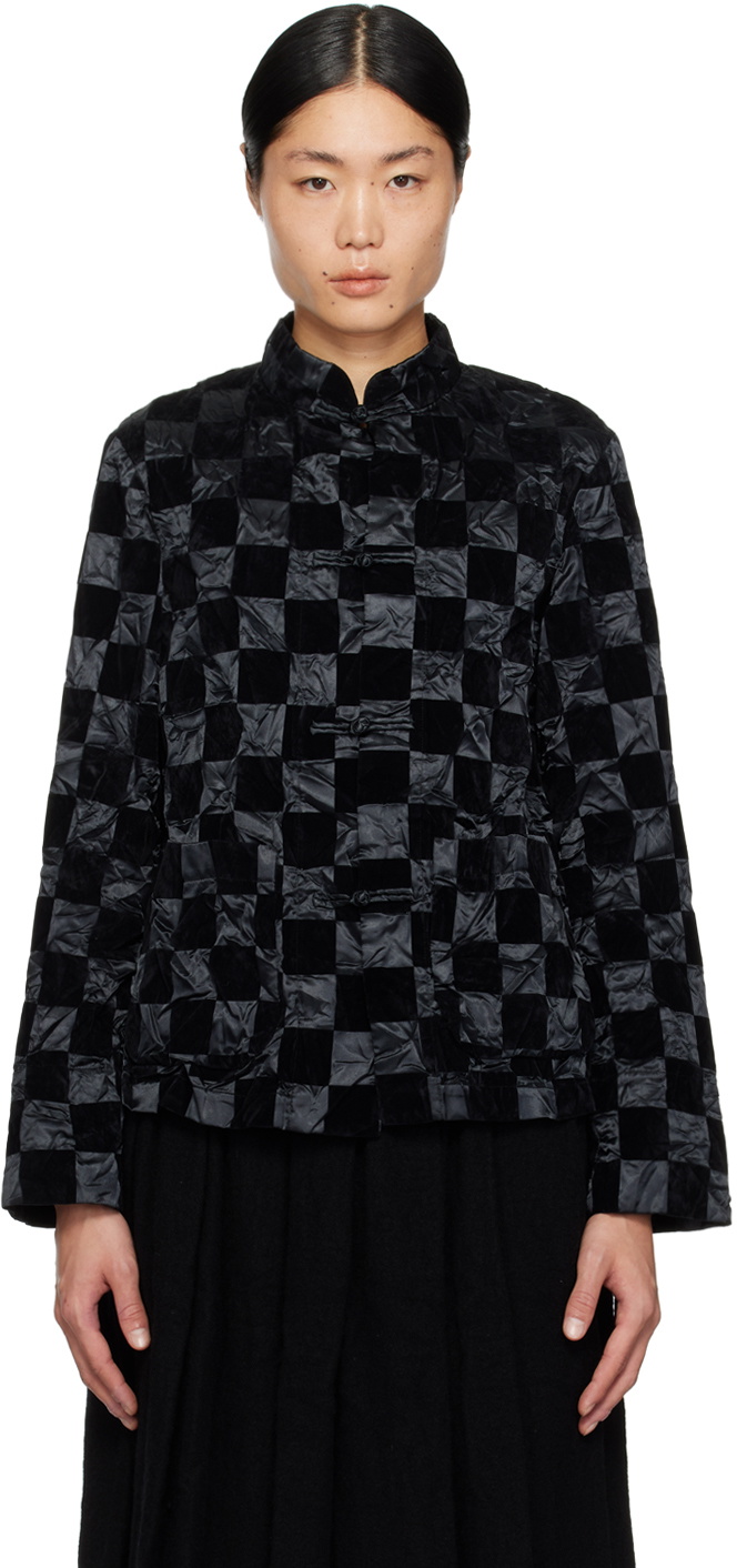 Black Comme des Garçons Black Check Jacket