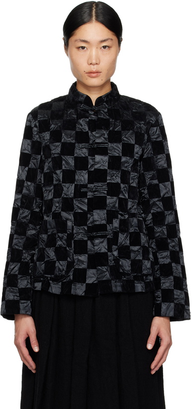 Photo: Black Comme des Garçons Black Check Jacket