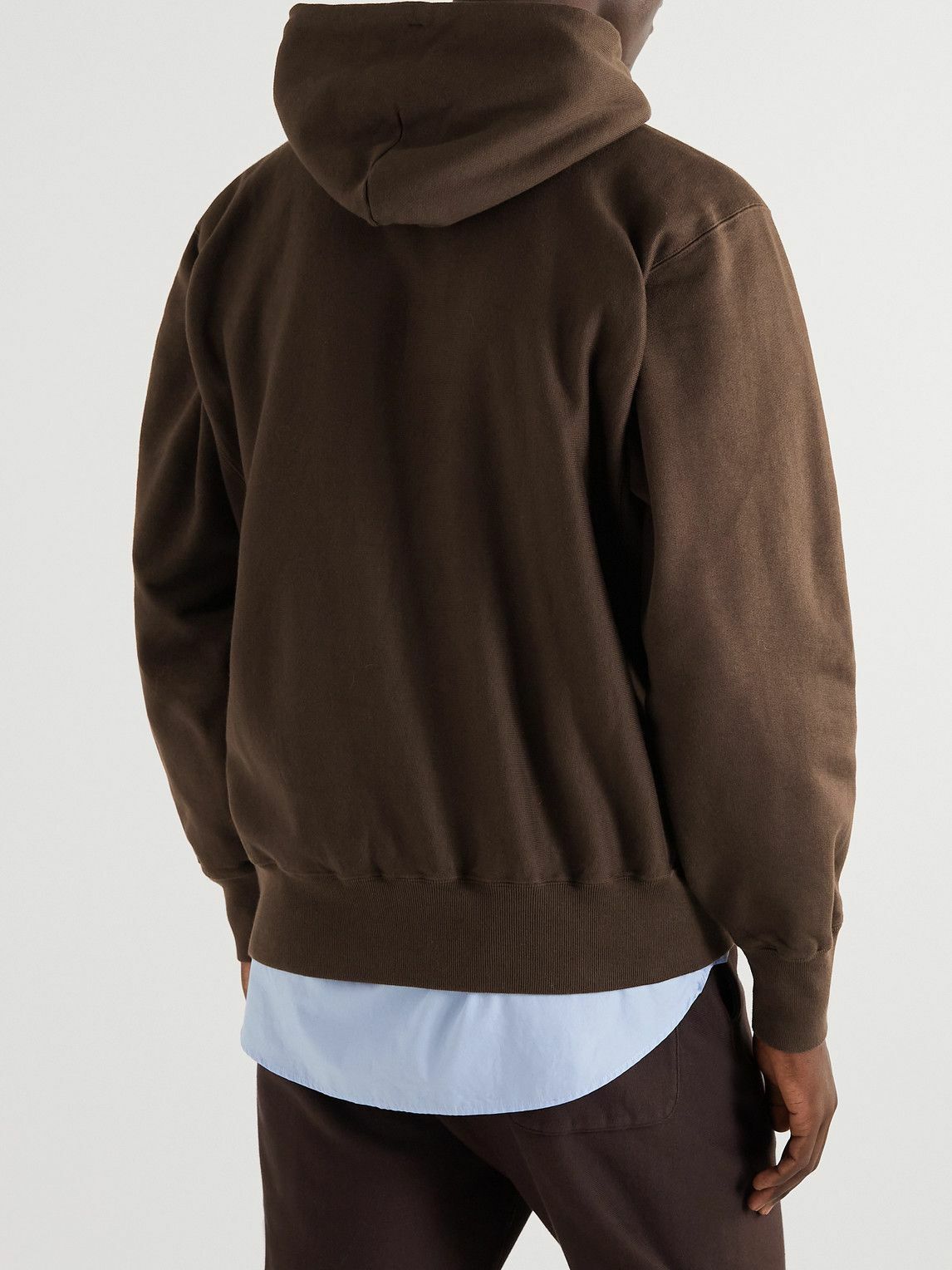 Auralee Oversized cotton-blend hoodie Auralee