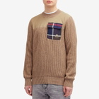 Barbour Men's x Baracuta Miller Crew Knit Jumper in Tan