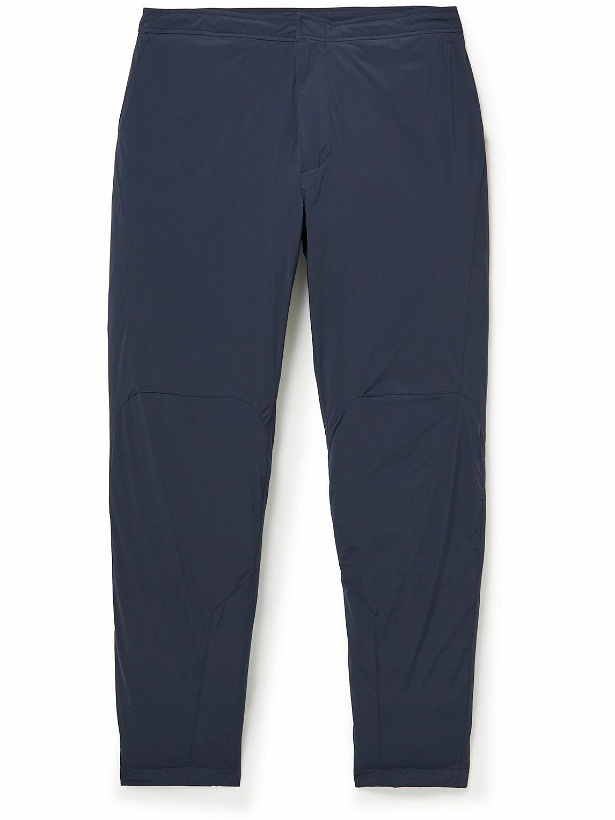 Photo: Orlebar Brown - Volta Tapered Panelled Quilted Shell Trousers - Blue