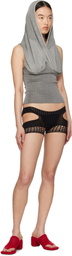 Isa Boulder Black Quarter Mini Shorts
