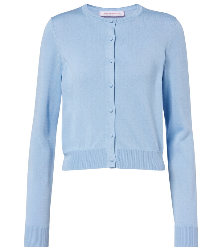 Photo: Carolina Herrera Cropped silk and cotton cardigan