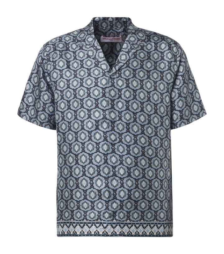 Photo: Orlebar Brown Maitan printed silk shirt
