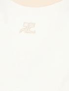 COURREGES - Logo Cotton Crewneck  T-shirt