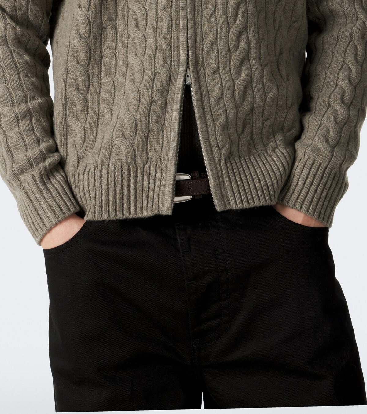 Arch4 Regent Street cable-knit cashmere cardigan