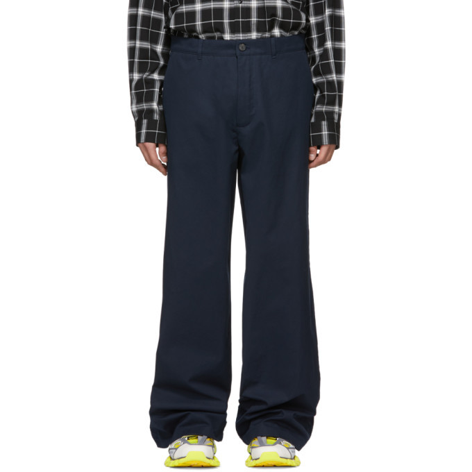 Photo: Balenciaga Navy Baggy Trousers