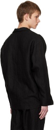 Saintwoods Black Patch Pocket Shirt