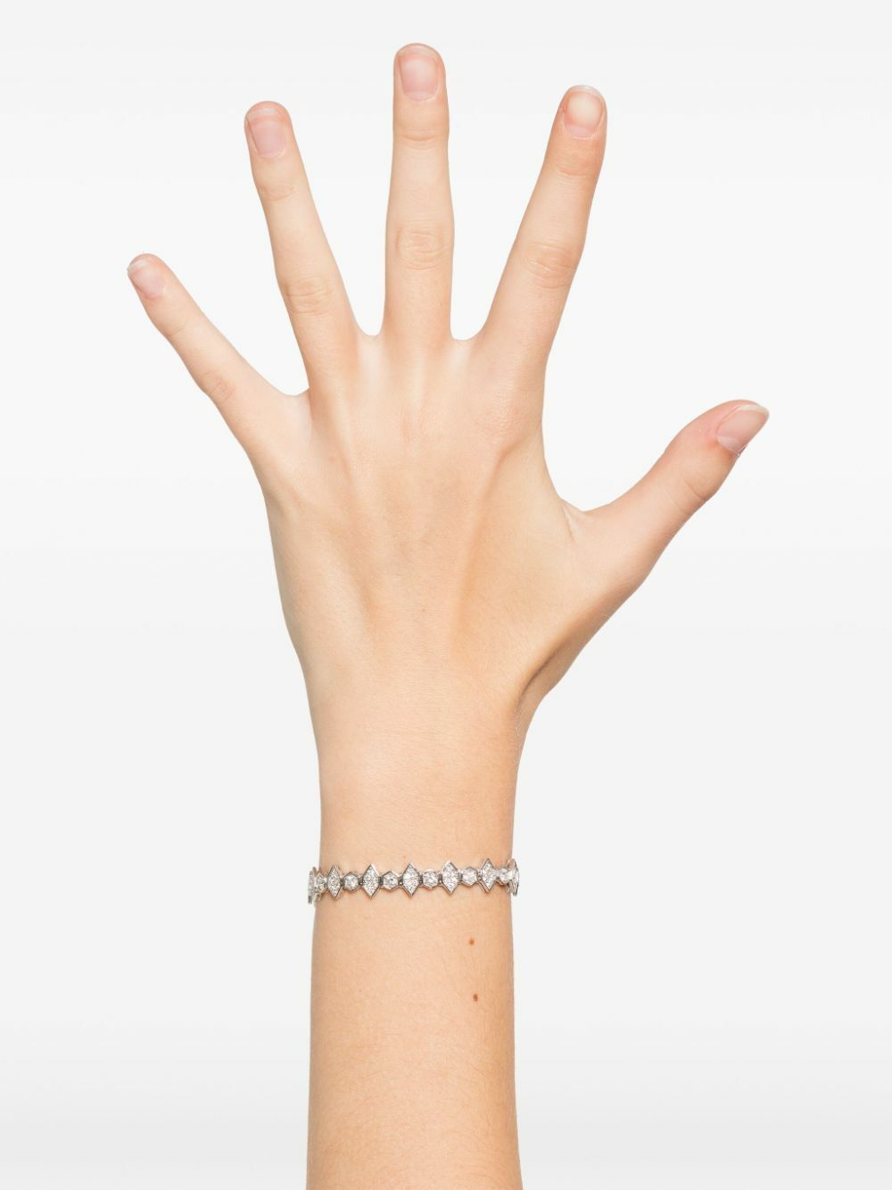Kolours 18K White Gold Diamond Bracelet