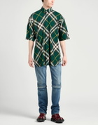 Burberry Mens Shirt Dark in Green