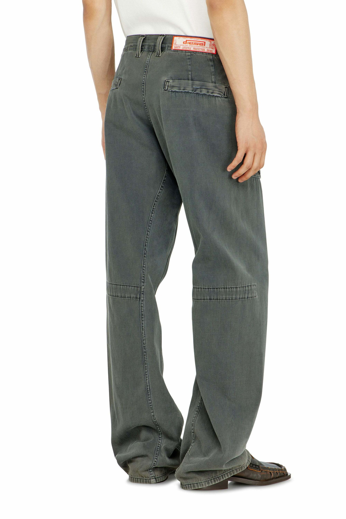 Diesel Relaxed Jeans Regular Waist D-Zeta, Colored, Zip fly
